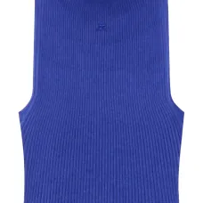 Топ с высоким воротником