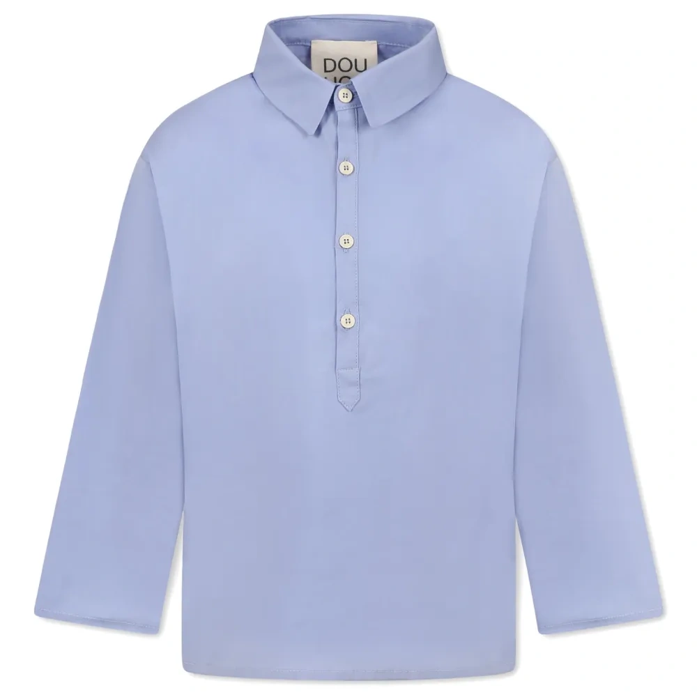 Рубашка с воротником на пуговицах