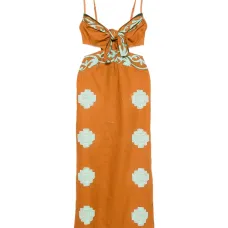 Платье миди Los Siete Mares