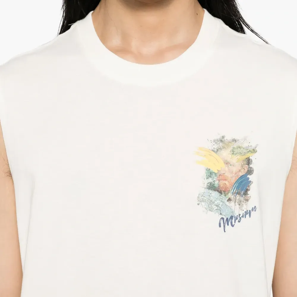 Топ с графичным принтом