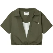 Рубашка с вышитым логотипом