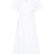 Платье миди с короткими рукавами