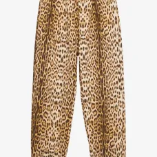 Брюки с леопардовым принтом
