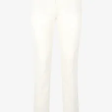 Джинсы с эффектом потертости и завышенной талией