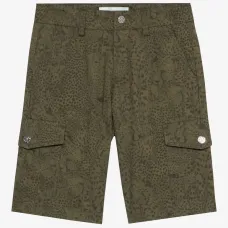 Шорты карго с графичным принтом