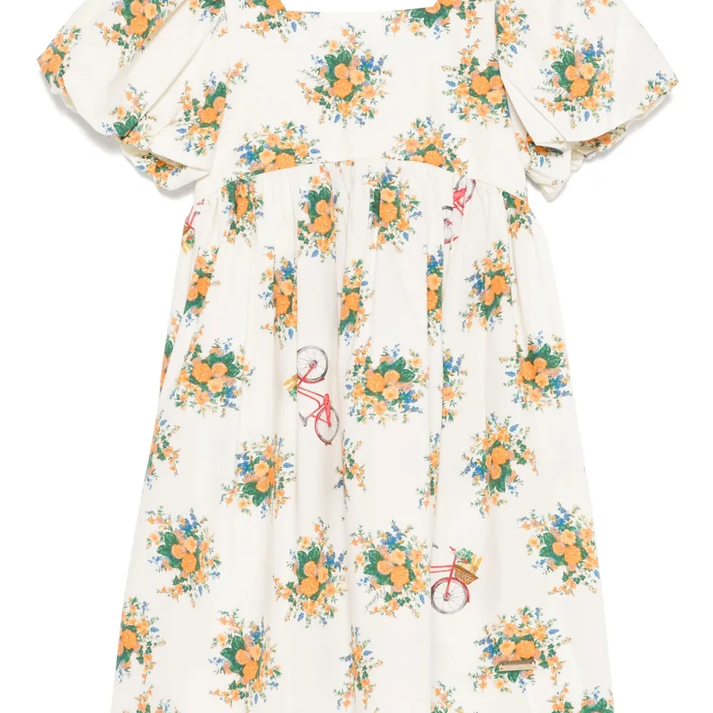 Платье с цветочным принтом