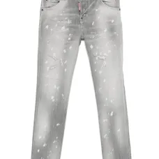 Джинсы с эффектом потертости