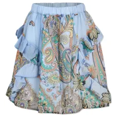 Юбка с оборками и принтом пейсли