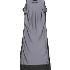 Платье миди с вышитым логотипом Платье миди с вышитым логотипом