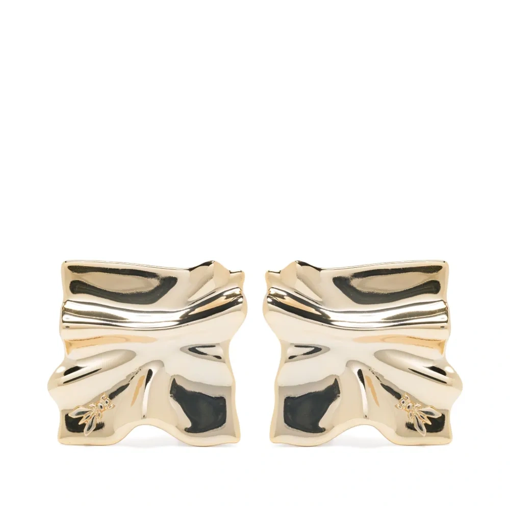 Серьги с жатым эффектом