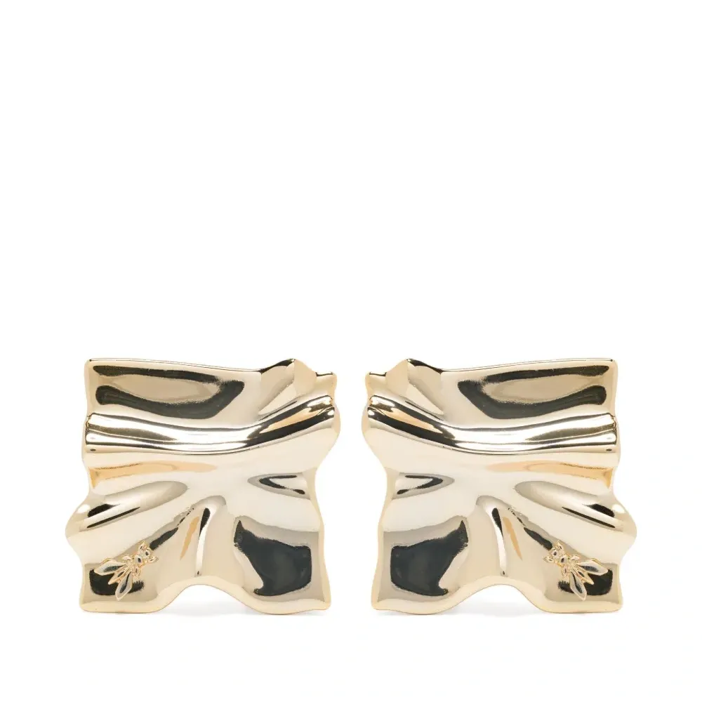 Серьги с жатым эффектом