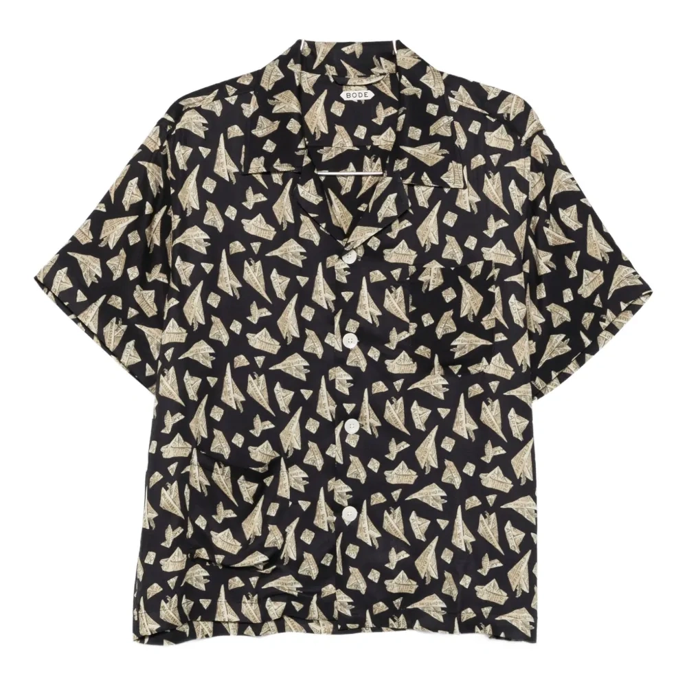 Бумажная рубашка с короткими рукавами