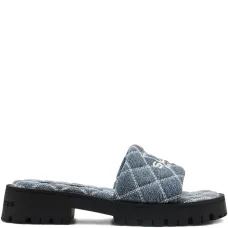 Джинсовые шлепанцы The Quilted Джинсовые шлепанцы The Quilted