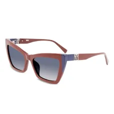 Солнцезащитные очки в двухцветной оправе 'кошачий глаз'