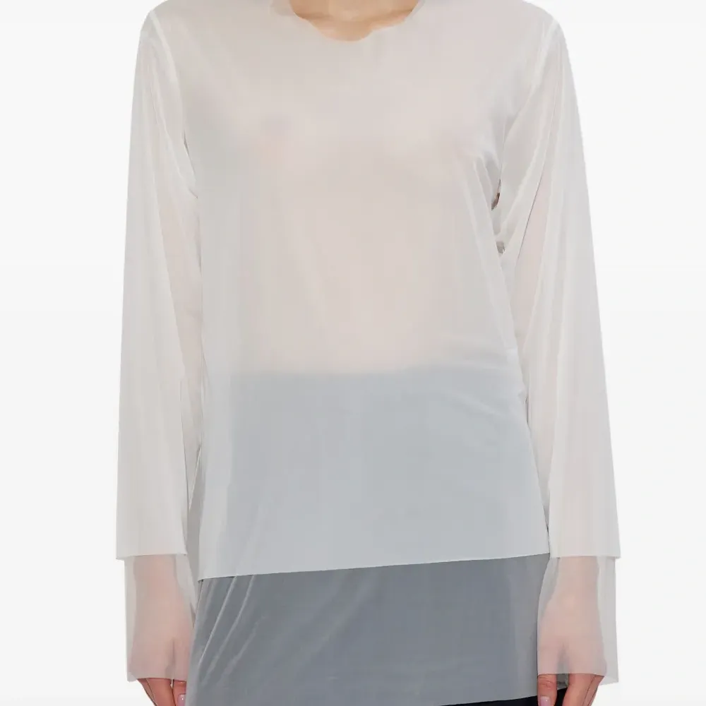 Полупрозрачная блузка