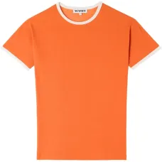 Футболка с контрастной отделкой