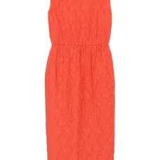 Платье миди с жатым эффектом и сборками