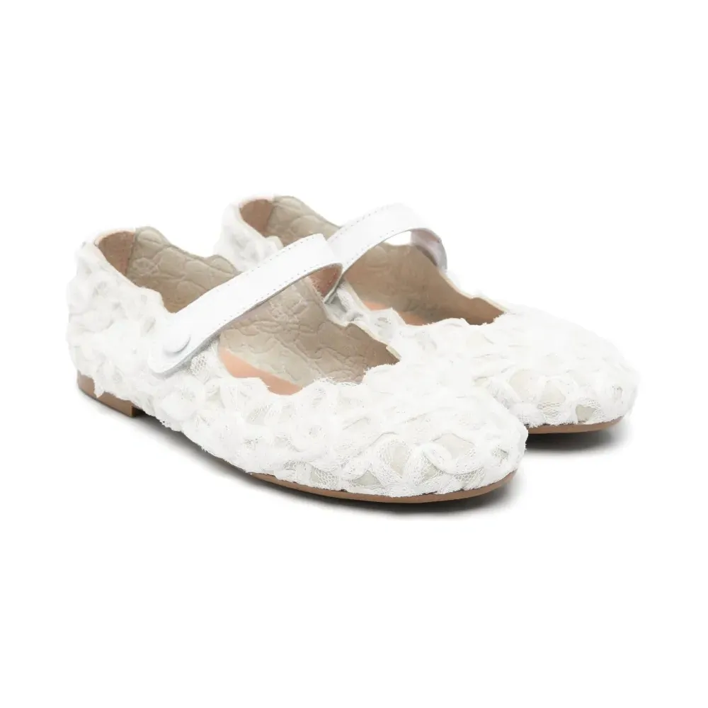 Сандалии с тюлем