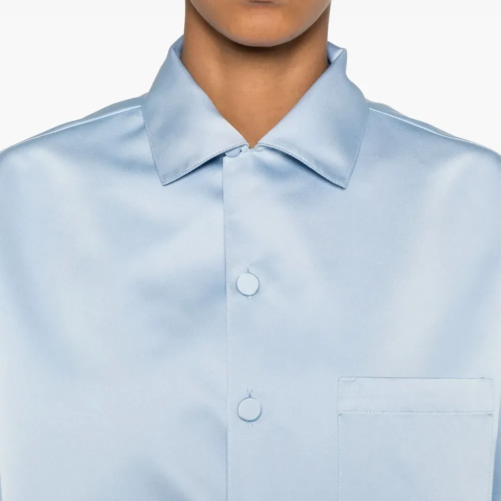 Атласная рубашка