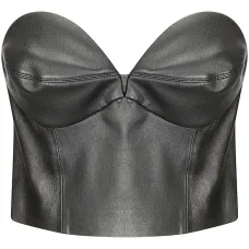 Кожаный топ-бюстье Кожаный топ-бюстье