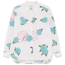 Рубашка с цветочным принтом