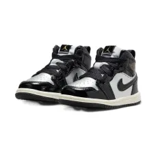 Кроссовки Jordan 1 Mid SE Black/Metallic Silver/Sail/Metallic Gold