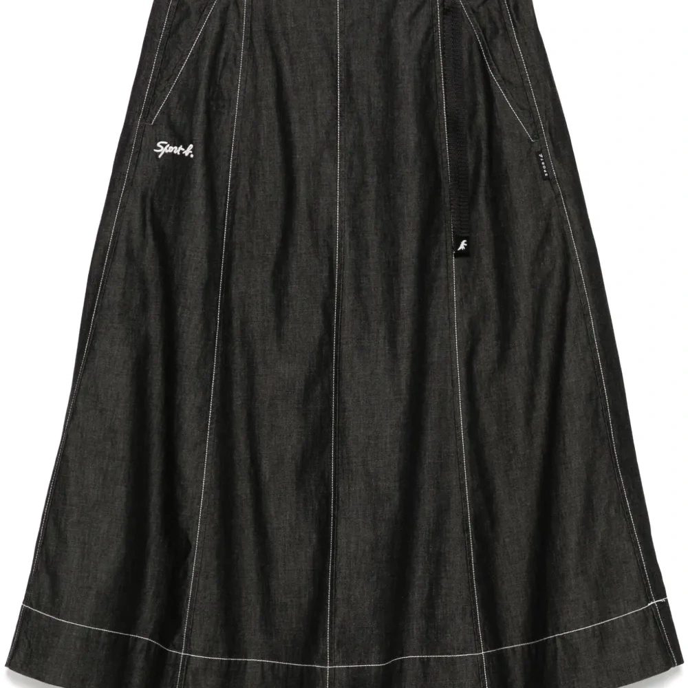 Юбка из ткани шамбре