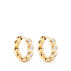 Маленькие серьги-кольца Tennis