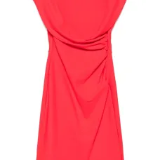 Платье миди с драпировкой Платье миди с драпировкой