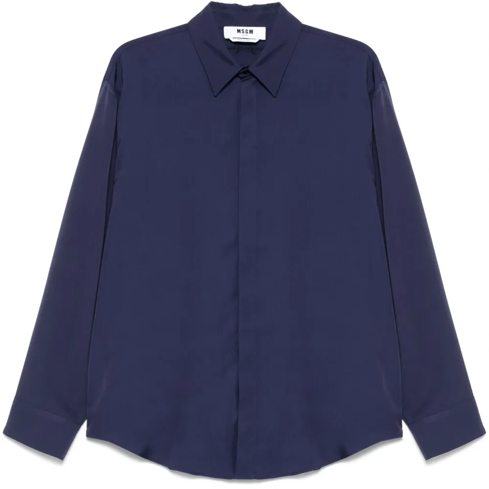 Рубашка с вышитым логотипом