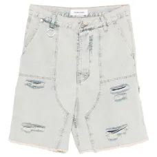 Шорты с эффектом потертости