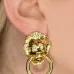 Серьги Lion Head Door Knocker