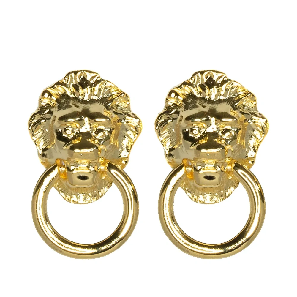 Серьги Lion Head Door Knocker