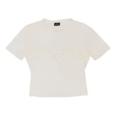 Футболка с кружевом