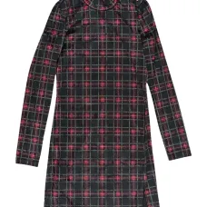 Платье мини в клетку