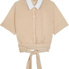 Рубашка поло с запахом