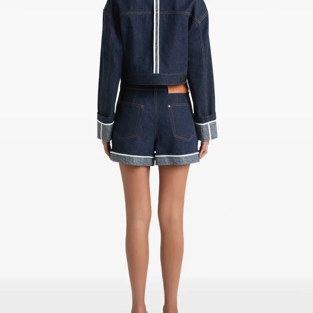 Джинсовые шорты с логотипом