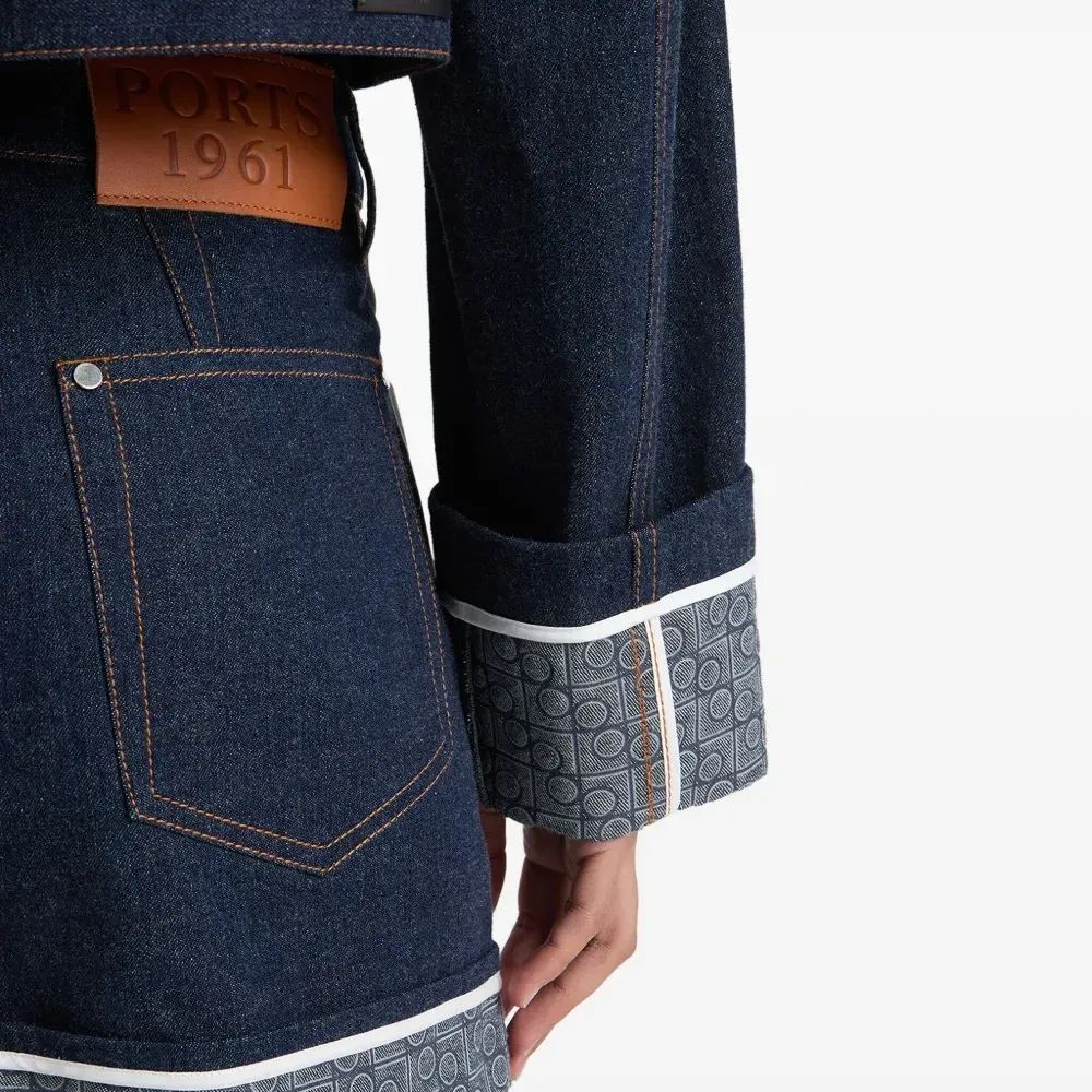 Джинсовые шорты с логотипом