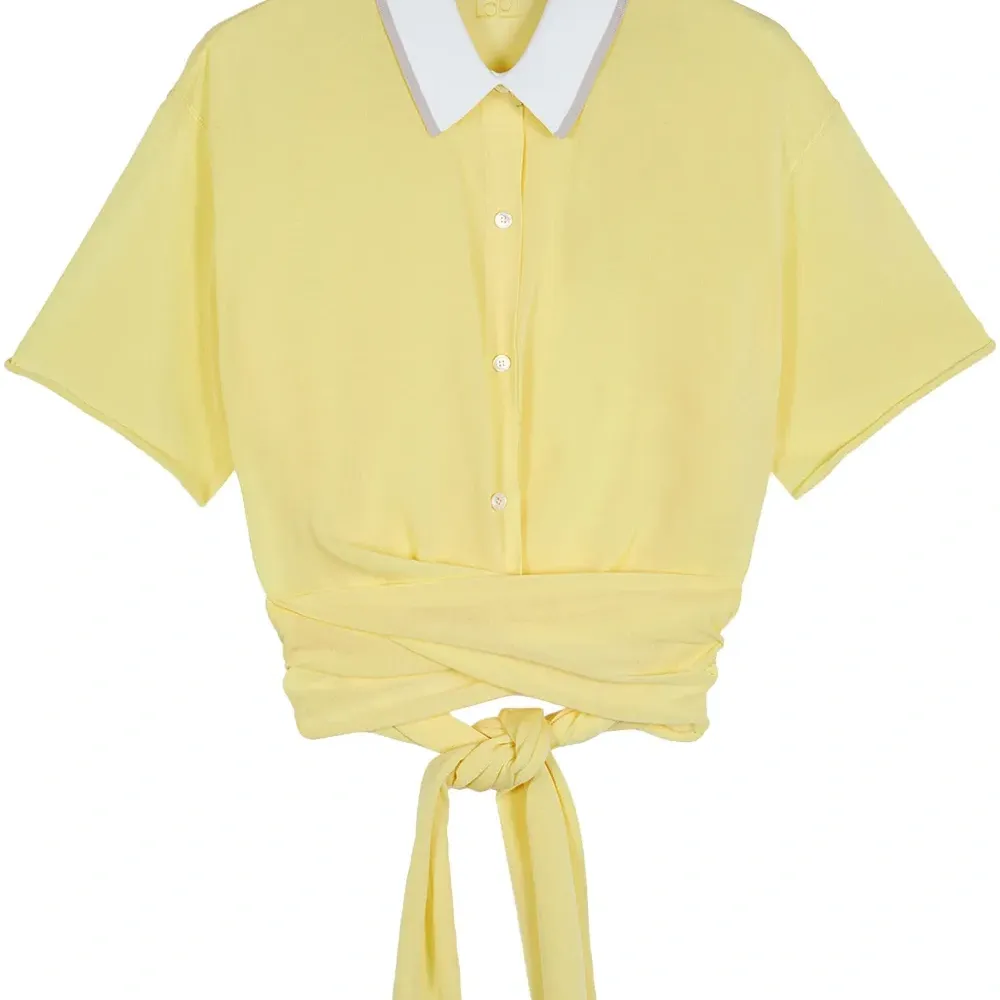 Рубашка поло с запахом