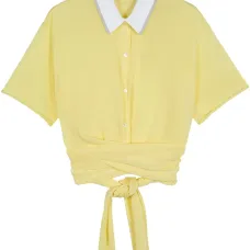 Рубашка поло с запахом