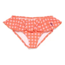 Плавки с оборками в клетку виши