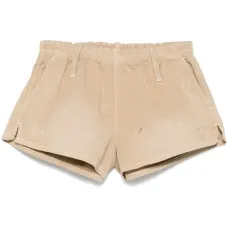 Шорты с эффектом разбрызганной краски