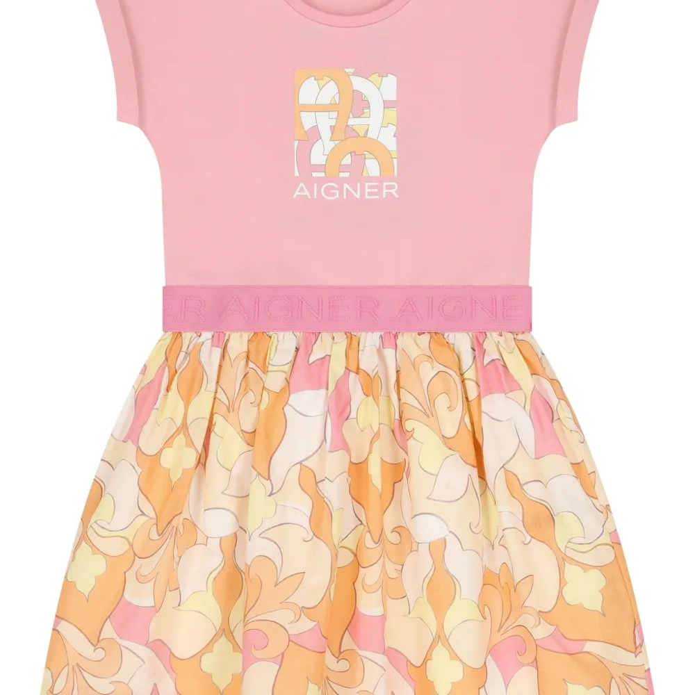 Платье с логотипом