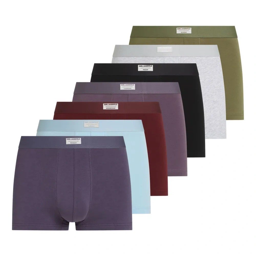 Комплект из семи боксеров с нашивкой-логотипом