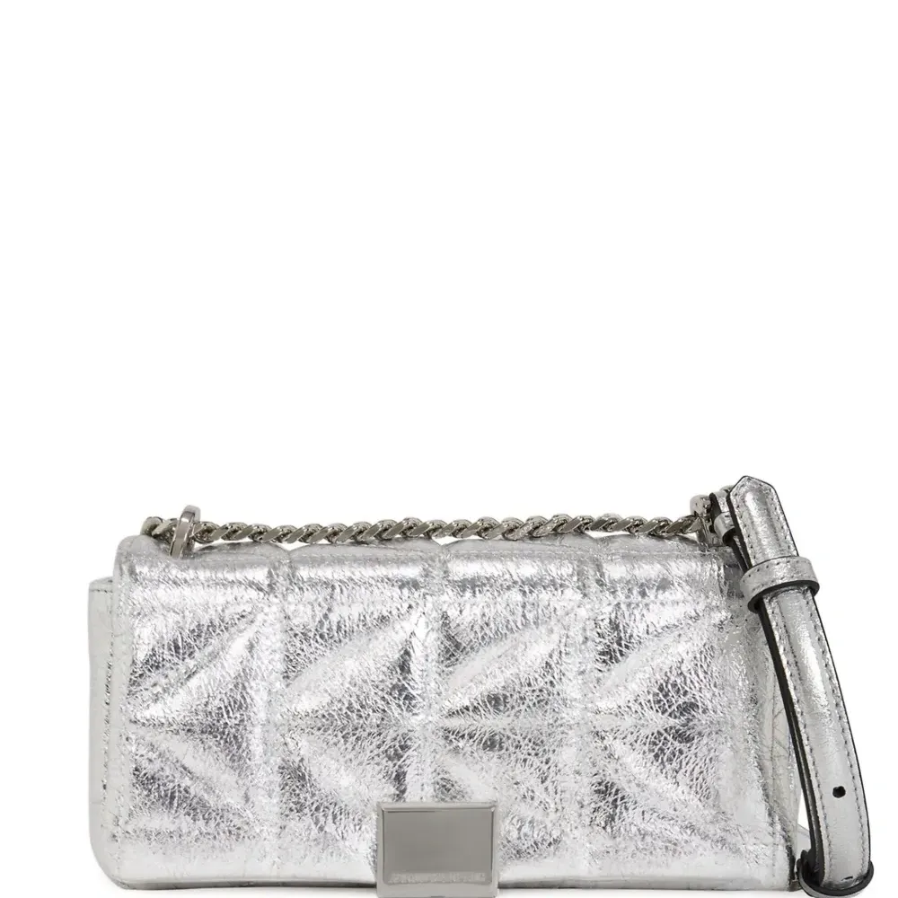 Стеганая сумка через плечо K/kuilt с эффектом металлик