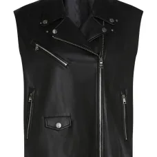 Жилет из искусственной кожи