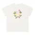 Футболка с цветочной вышивкой