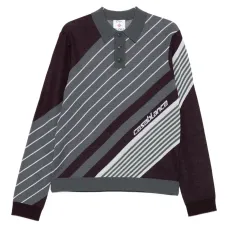 Поло с диагональными полосками