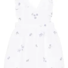 Платье с цветочной вышивкой