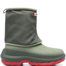 Сапоги с нашивкой-логотипом из коллаборации с Hunter